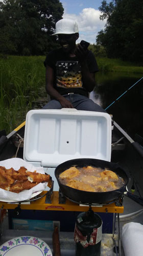 Fish fry on the trip